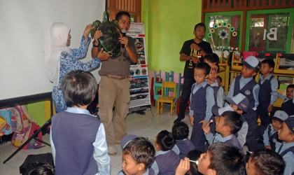 Sosialisasi Kepada Anak Anak PAUD-TK Aisyiyah I