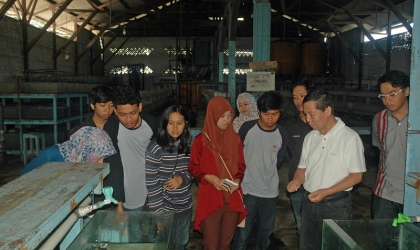 Kunjungan fakultas kedokteran hewan Unair