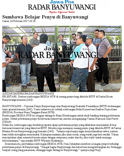 Kunjungan BKSDA NTB