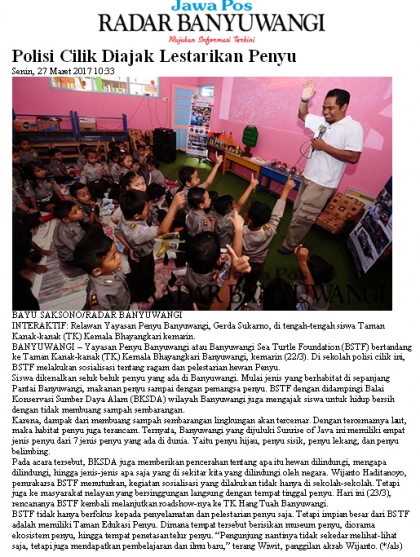 Sosialisasi Kepada TK Bhayangkari